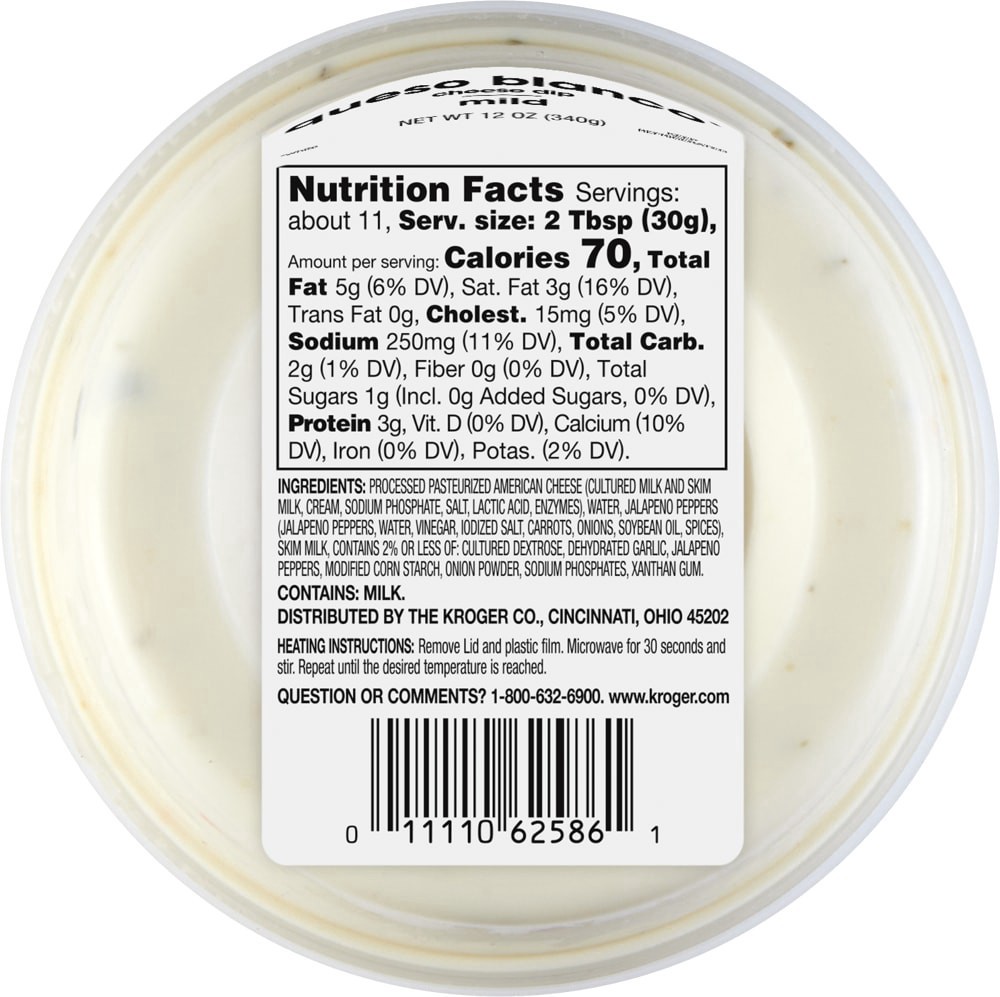 slide 2 of 3, Kroger Queso Blanco Dip, 12 oz