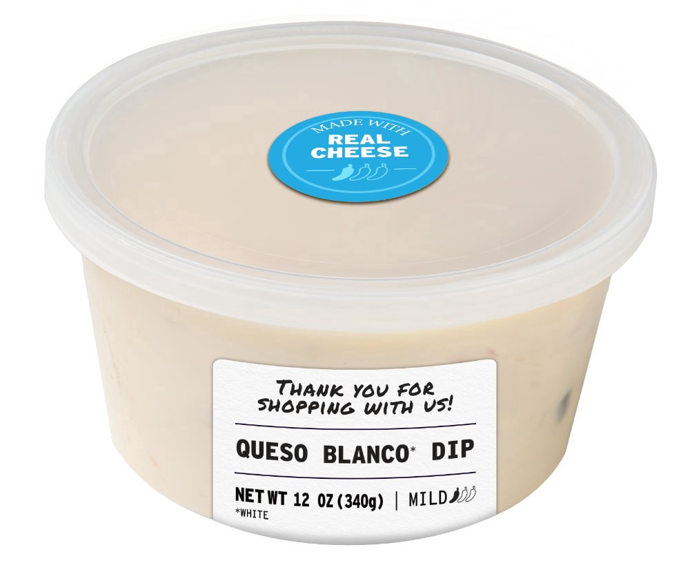 slide 1 of 3, Kroger Queso Blanco Dip, 12 oz