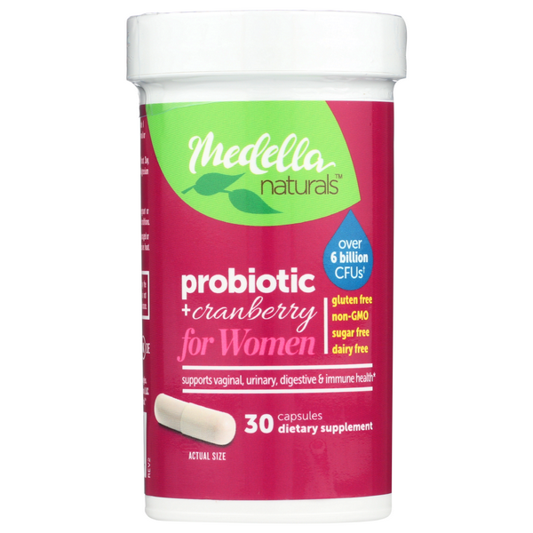 slide 1 of 1, Medella Naturals Women's Probiotic, 30 ct