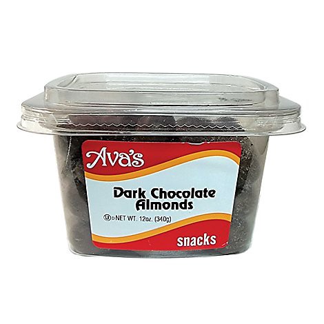 slide 1 of 1, Avas Chocolate Covered Almonds - 12 Oz, 12 oz