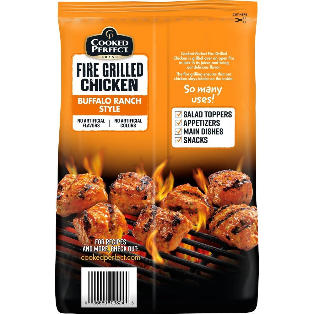 slide 3 of 5, Cooked Perfect Buffalo Ranch Fire Grilled Chicken - Frozen, 12 oz