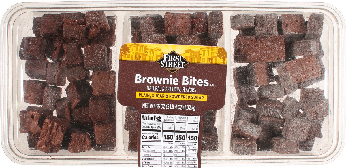 slide 7 of 13, First Street Brownie Bite Platter, 36 oz