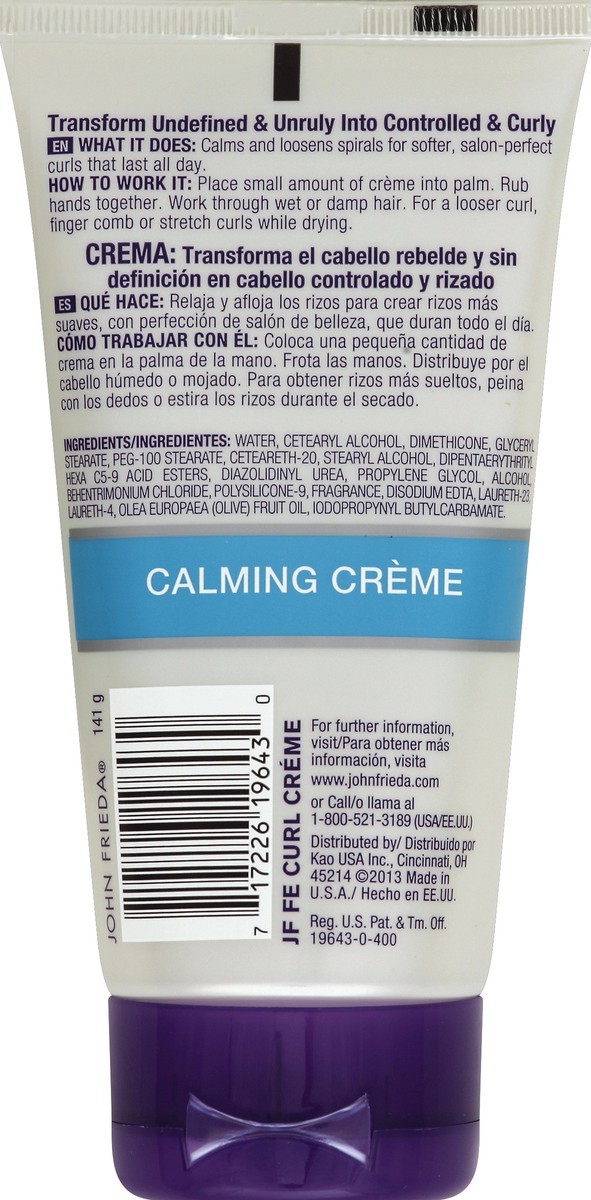 slide 2 of 3, John Frieda Calming Creme 5 oz, 5 oz