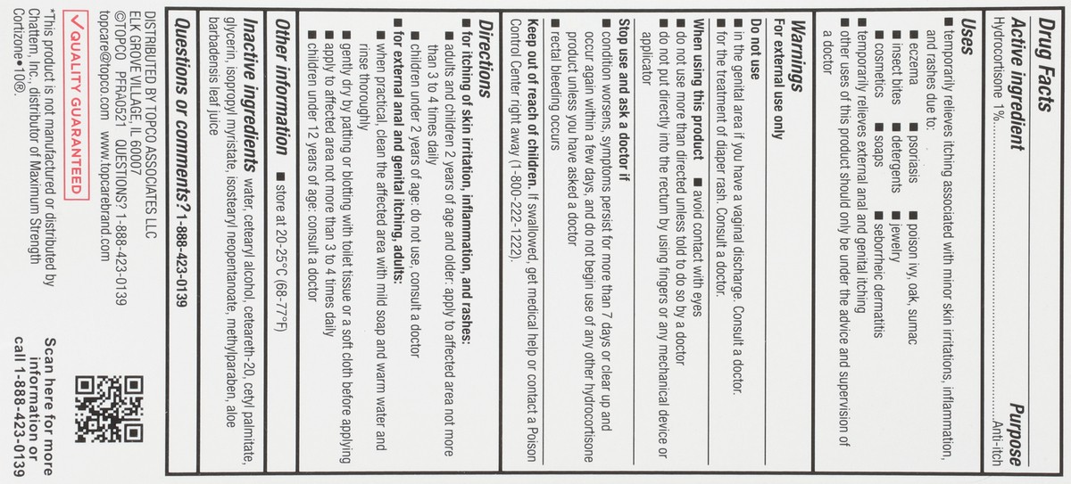 slide 6 of 9, TopCare Health Maximum Strength Hydrocortisone 1% Cream Twin Pack 2 Each, 2 ct