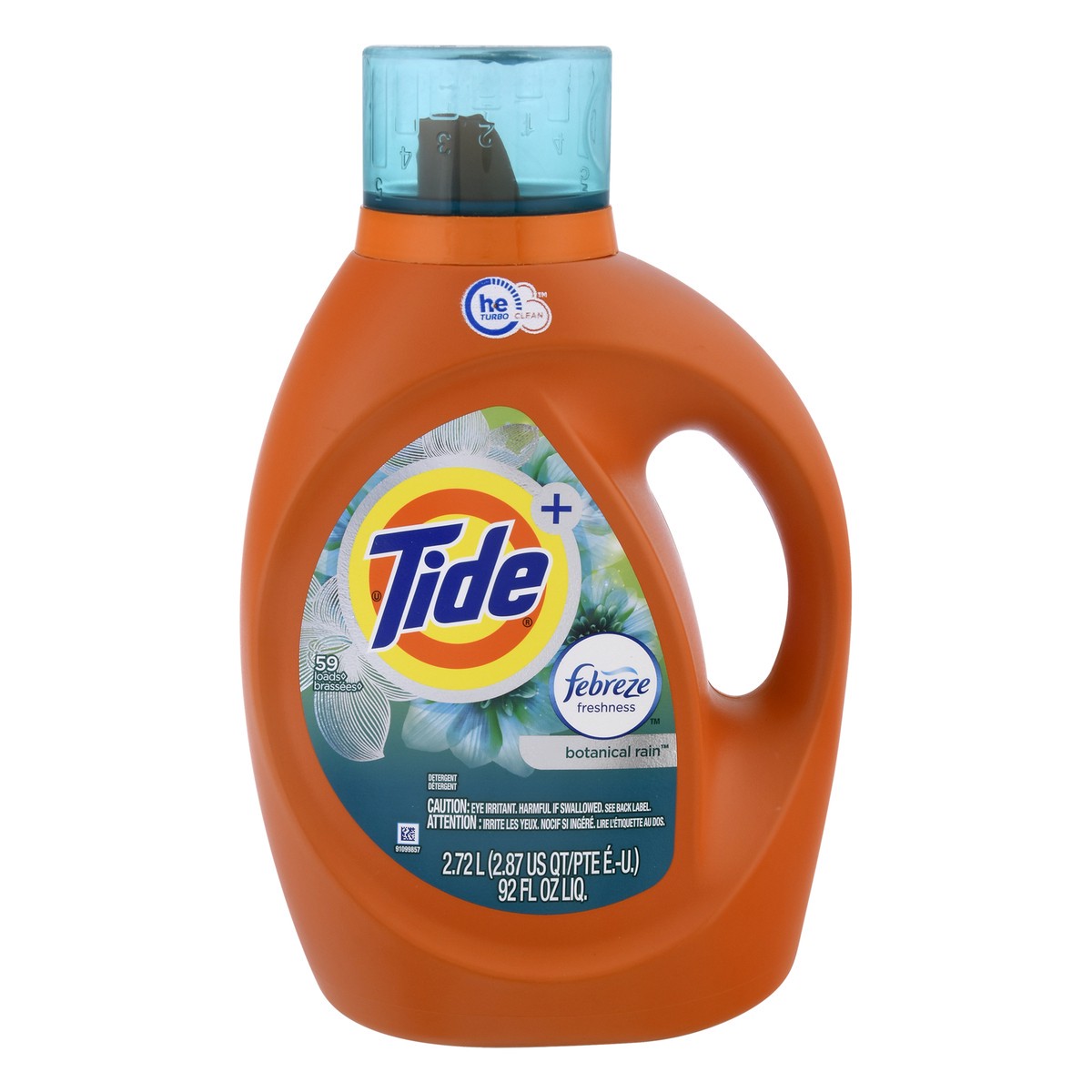 slide 1 of 5, Tide Plus Febreze Freshness Botanical Rain HE Turbo Clean Liquid Laundry Detergent - 92 fl oz, 92 fl oz