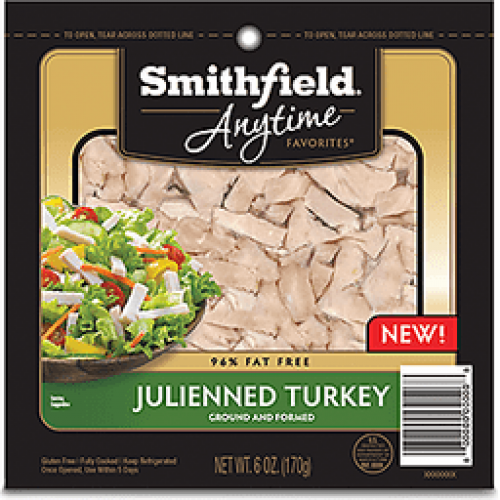 slide 1 of 1, Smithfield Julienned Turkey, 6 oz