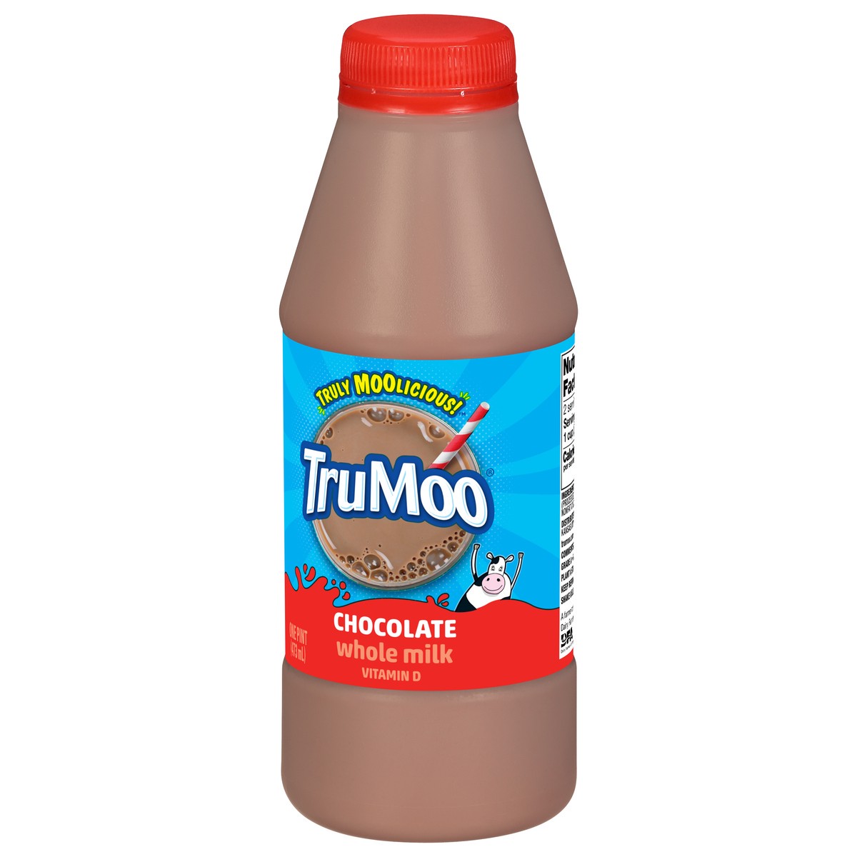 slide 5 of 9, Trumoo Whole Chocolate Milk Pint, 16 fl oz