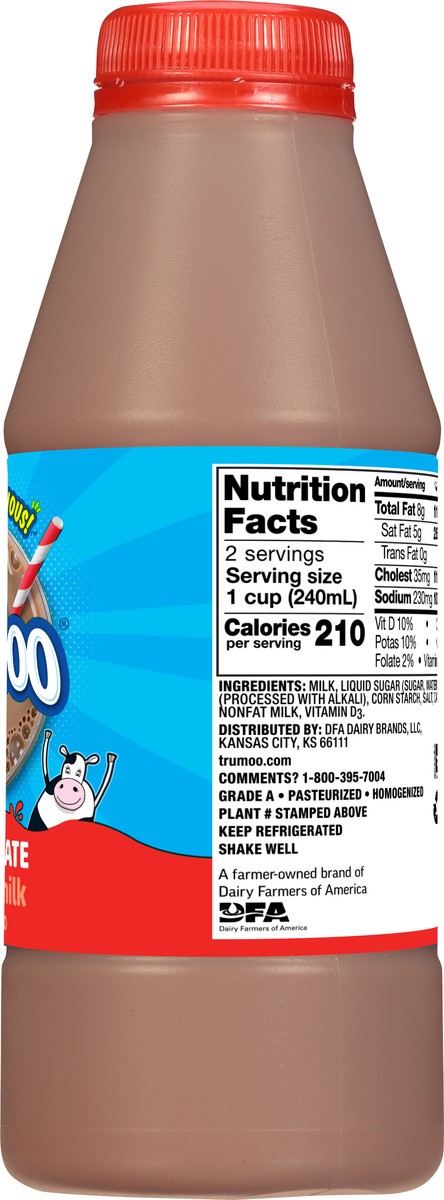 slide 6 of 9, Trumoo Whole Chocolate Milk Pint, 16 fl oz