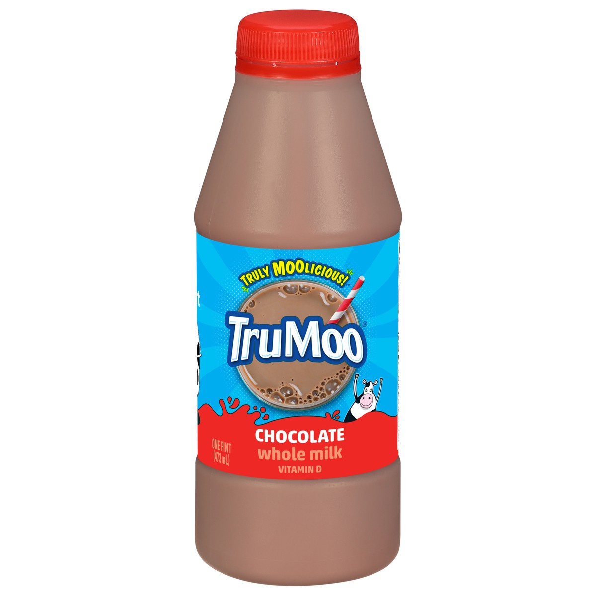 slide 1 of 9, Trumoo Whole Chocolate Milk Pint, 16 fl oz