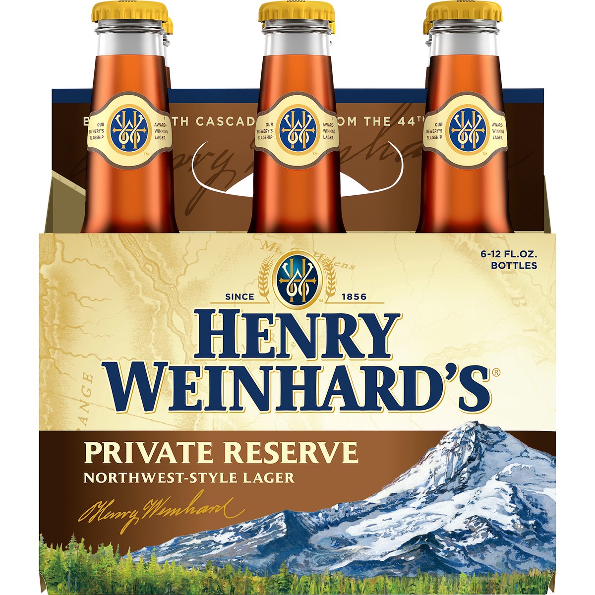 slide 1 of 9, Henry Weinhard's Lager, 6 ct; 12 oz