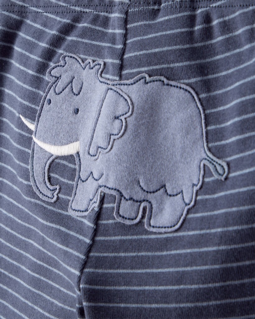 slide 4 of 4, Carter's Carters Baby Boy 3-Piece Elephant Print Long-Sleeve Bodysuit & Pant Set - Blue/White White/Blue 12M, 3 pc