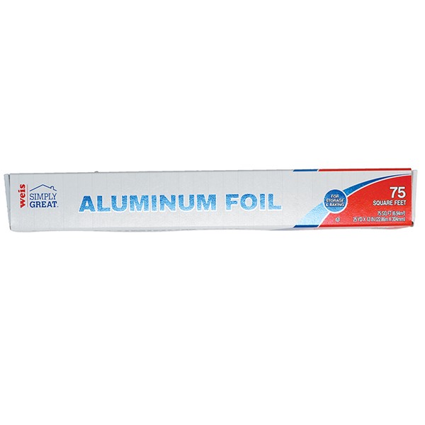 slide 1 of 6, Weis Quality Aluminum Foil, 75 sq ft