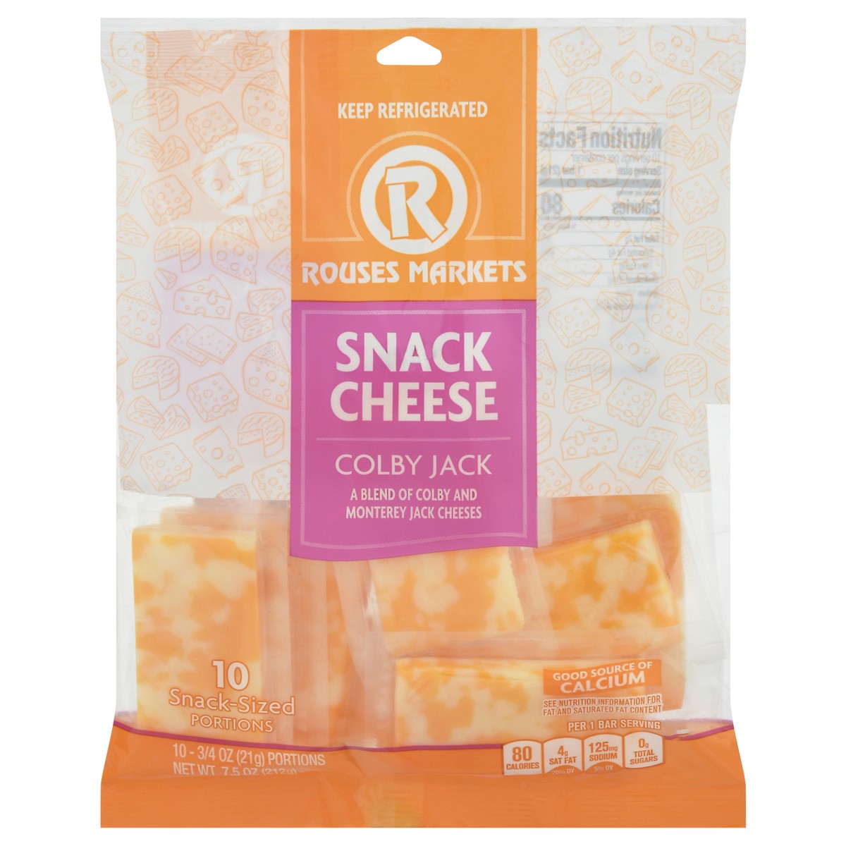 slide 2 of 4, Rouses Markets Colby Jack Snack Cheese 0.75 oz - 10 ea, 10 ct