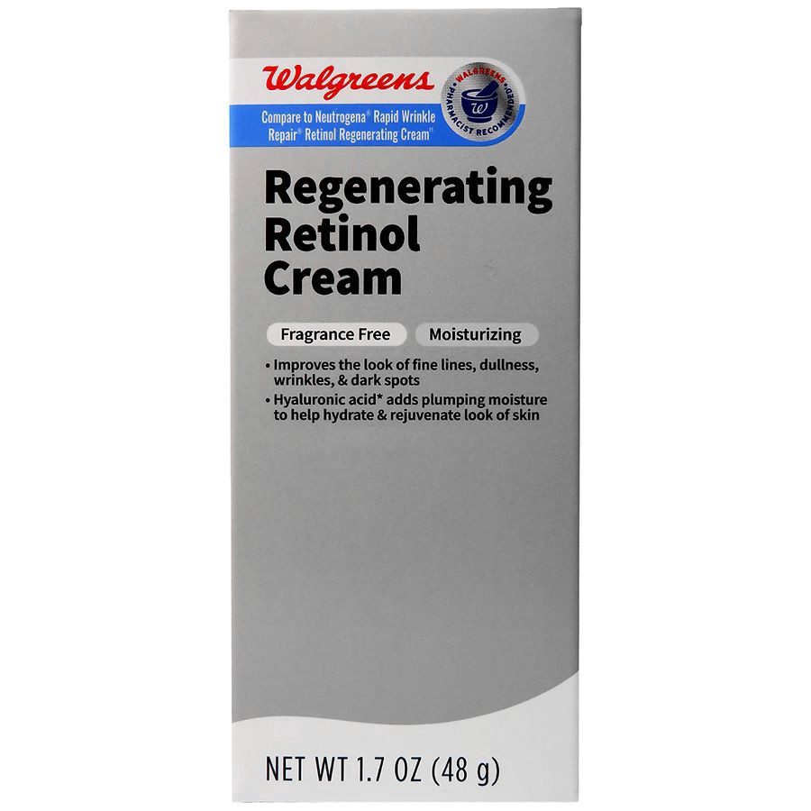 slide 2 of 5, Walgreens Regenerating Retinol Cream Fragrance Free, 1.7 oz