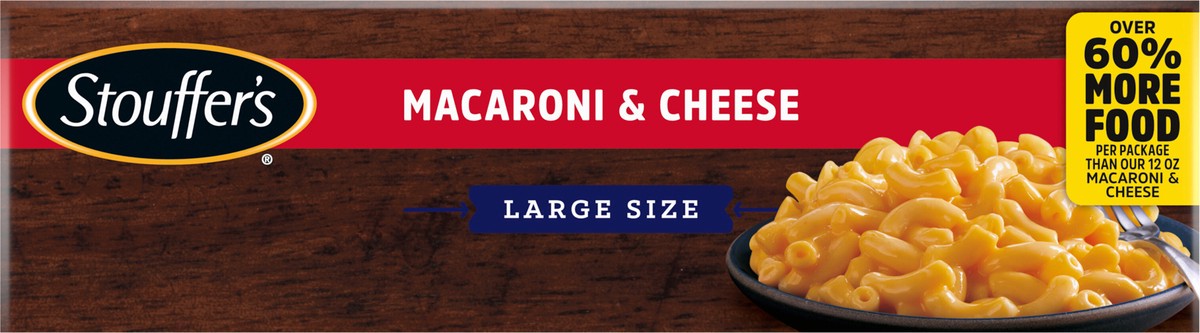 slide 3 of 8, Stouffer's Large Size Macaroni & Cheese Frozen Meal, 20 oz