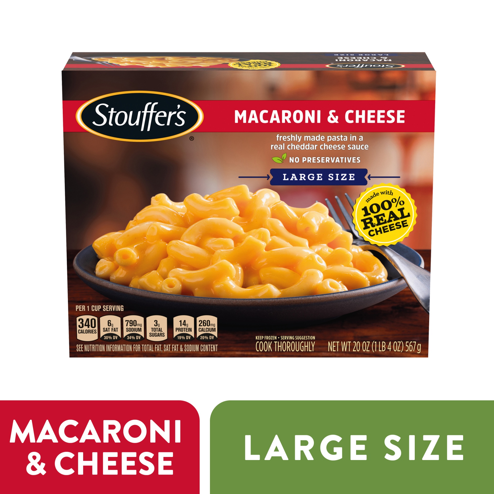 slide 1 of 9, Stouffer's Craveable Classics Macaroni And Cheese, 20 oz