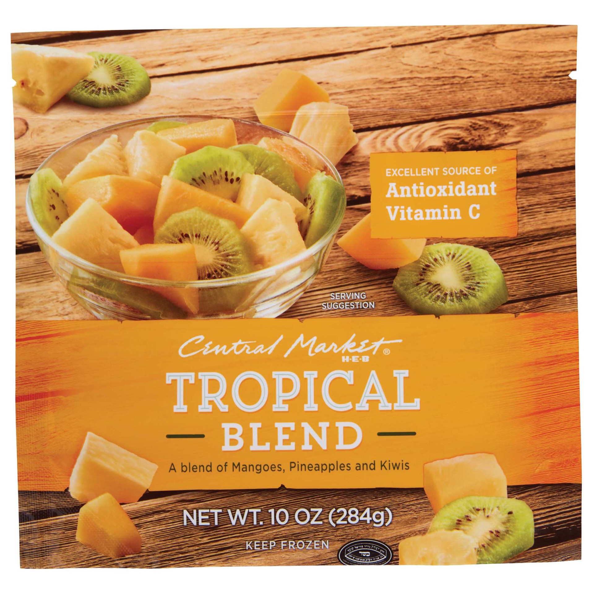 slide 1 of 1, Central Market Tropical Fruit Blend, 10 oz