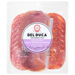 Del Duca Salchichon, Jamon Serrano & Chorizo 6 oz