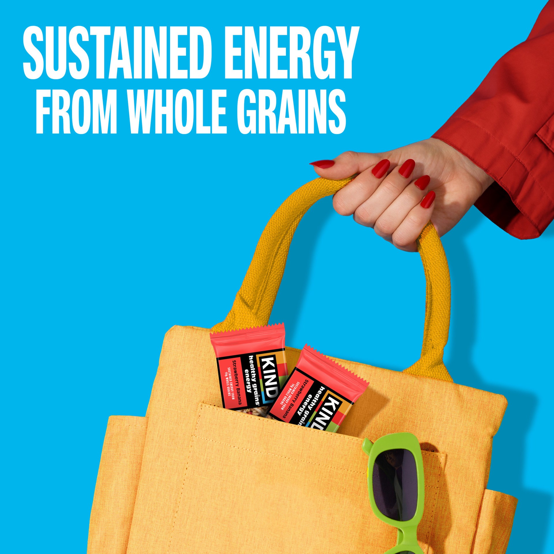 slide 4 of 4, KIND Healthy Grains Energy, Strawberry Banana, 5 Count, 5 ct