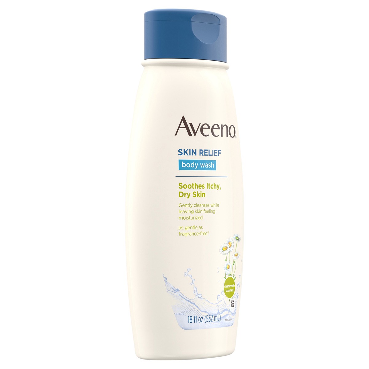 slide 7 of 7, Aveeno Skin Relief Body Wash with Chamomile Scent & Soothing Oat, Gentle Soap-Free Body Cleanser for Dry, Itchy & Sensitive Skin, Dye-Free & Allergy-Tested, 18 fl. oz, 18 oz