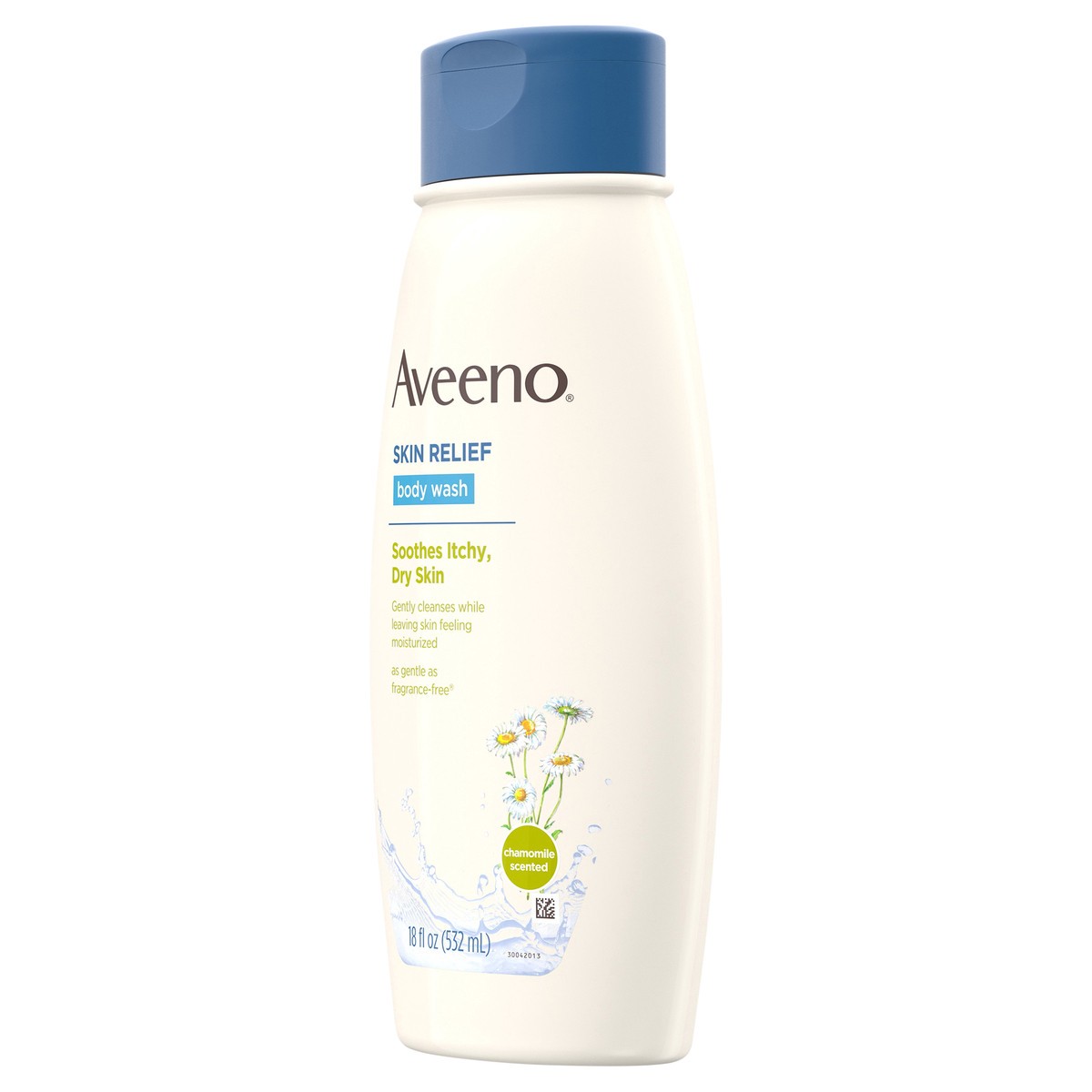 slide 6 of 7, Aveeno Skin Relief Body Wash with Chamomile Scent & Soothing Oat, Gentle Soap-Free Body Cleanser for Dry, Itchy & Sensitive Skin, Dye-Free & Allergy-Tested, 18 fl. oz, 18 oz