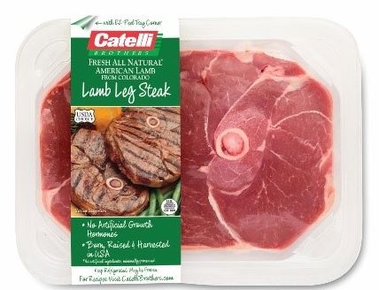 slide 1 of 1, Catelli Lamb Leg Steak Vsp, 1 ct