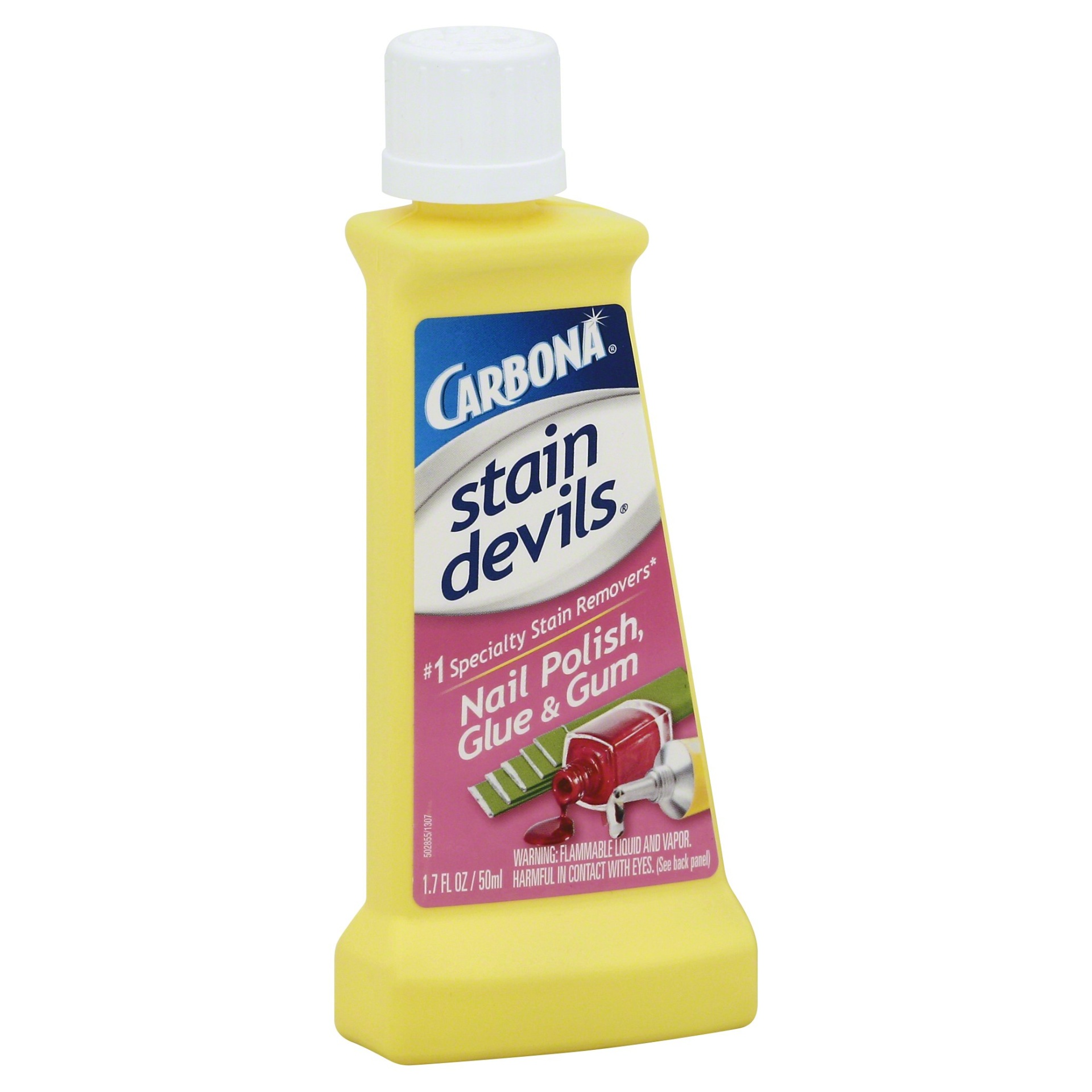 slide 1 of 6, Carbona Stain Devils Spot Remover For Fabrics 1 Chewing Gum and Glue, 1.7 oz