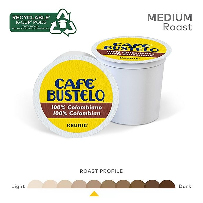 slide 3 of 6, Café Bustelo Colombian Coffee Keurig K-Cup Pods, 24 ct