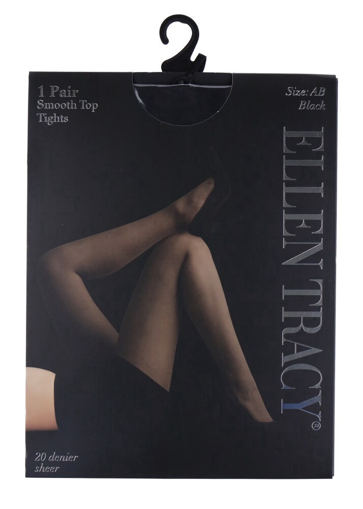 slide 2 of 3, Ellen Tracy® Control Top Sheer Tights - Black, 1 ct