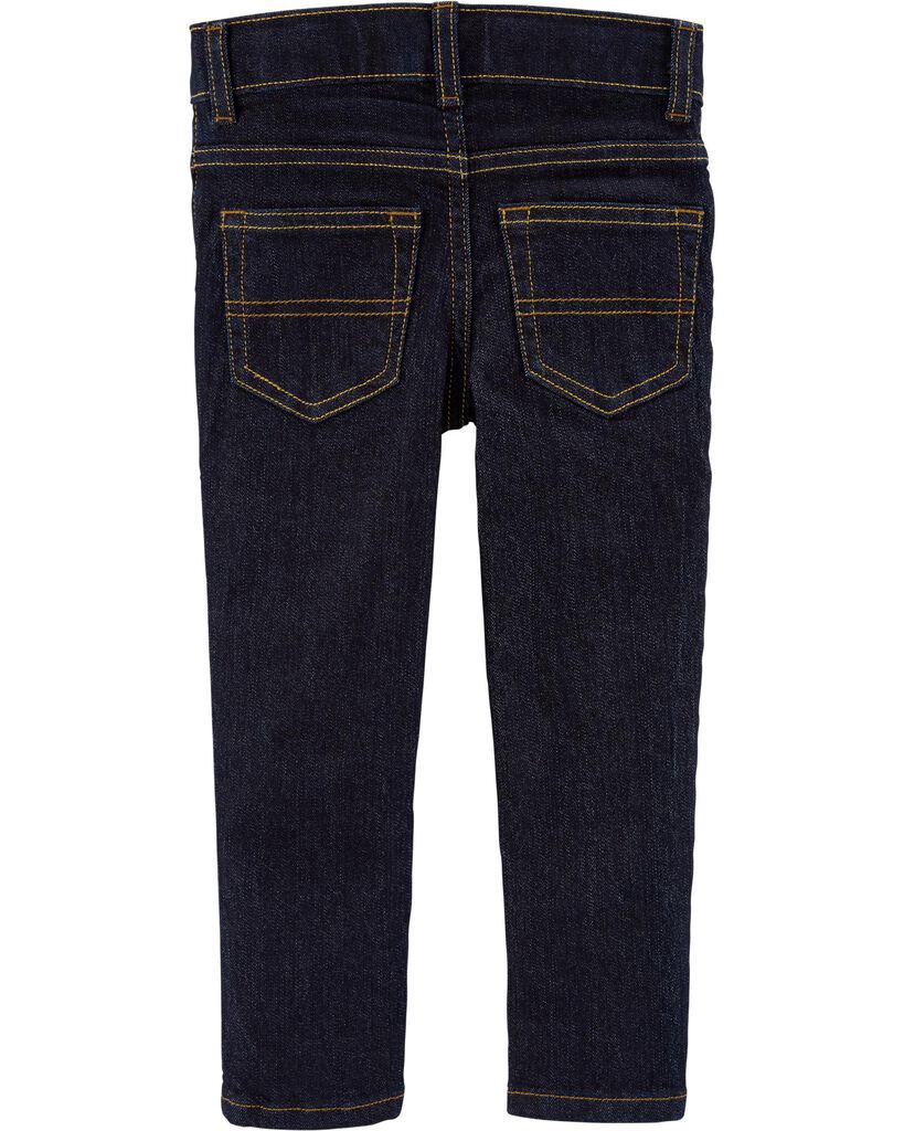 slide 2 of 4, Oshkosh Toddler Dark Wash Skinny-Leg Jeans True Rinse 5T, 1 ct