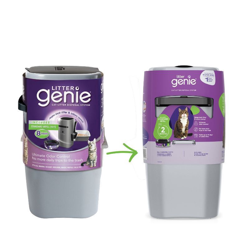 slide 6 of 7, Litter Genie Ultimate Cat Litter Disposal System, Pail with Refill and Scoop, 1 ct