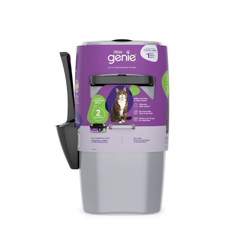 slide 1 of 7, Litter Genie Ultimate Cat Litter Disposal System, Pail with Refill and Scoop, 1 ct