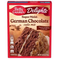 Betty Crocker Delights Super Moist German Chocolate Cake Mix, 13.25 oz.