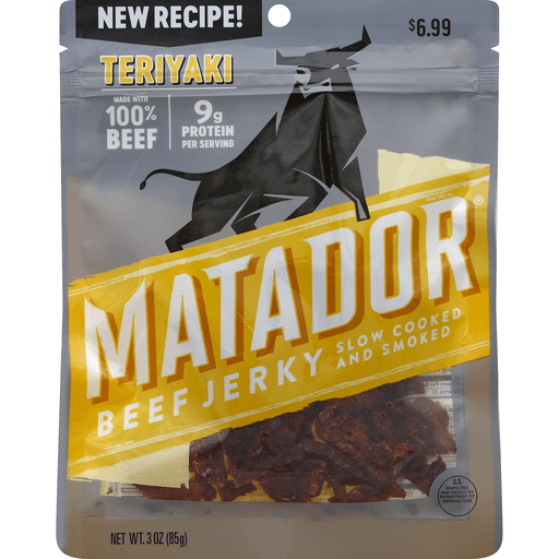 slide 2 of 2, Matador Teriyaki Jerky, 3 oz