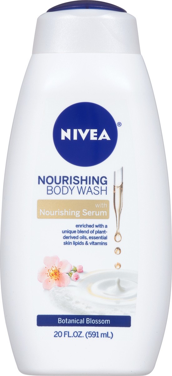 slide 6 of 9, Nivea Nourishing Botanical Blossom Body Wash, 20 fl oz