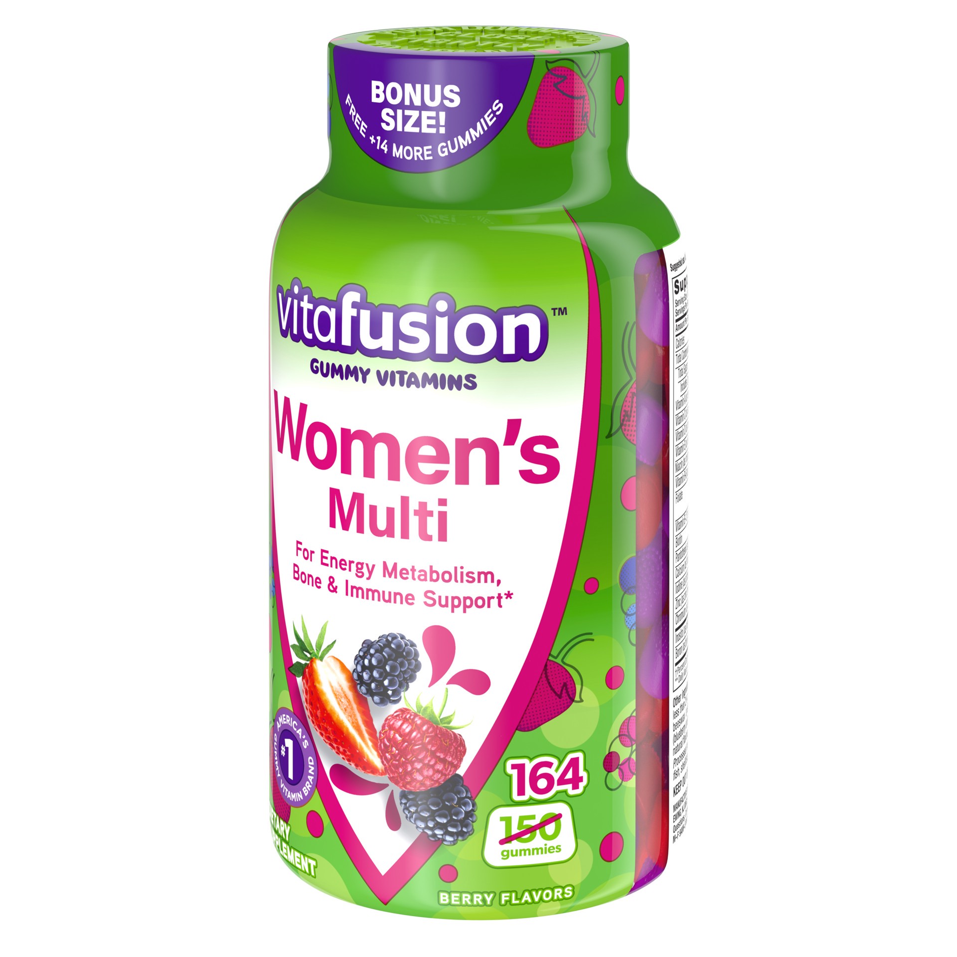 slide 3 of 5, vitafusion Women's Multivitamin, 164ct, 164 ct