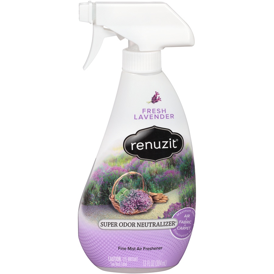 slide 1 of 1, Renuzit Super Odor Neutralizer Fresh Lavender Air Freshener, 13 fl oz