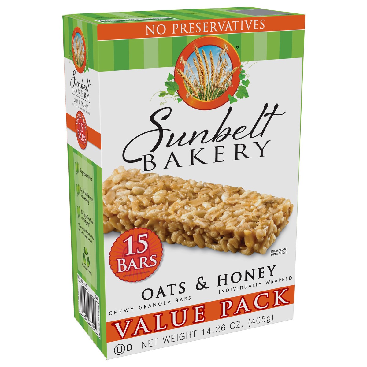 slide 6 of 9, Sunbelt Bakery Value Pack Chewy Oats & Honey Granola Bars 15 bars 15 ea Box, 15 ct