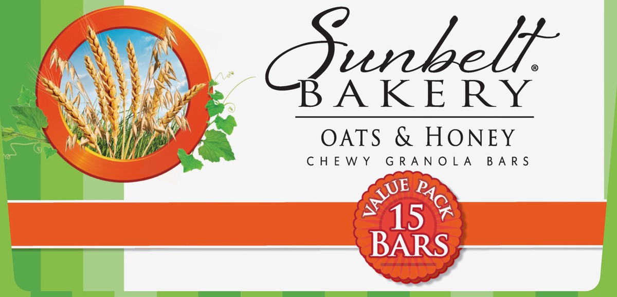 slide 4 of 9, Sunbelt Bakery Value Pack Chewy Oats & Honey Granola Bars 15 bars 15 ea Box, 15 ct