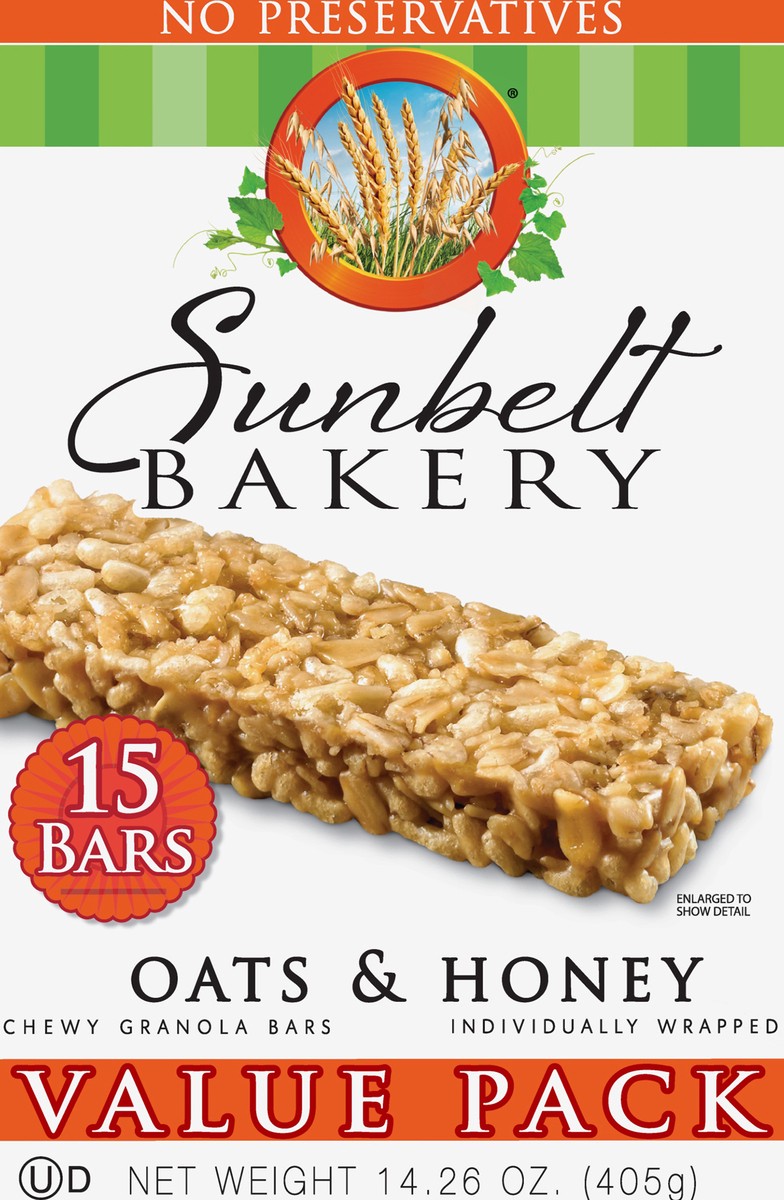 slide 7 of 9, Sunbelt Bakery Value Pack Chewy Oats & Honey Granola Bars 15 bars 15 ea Box, 15 ct