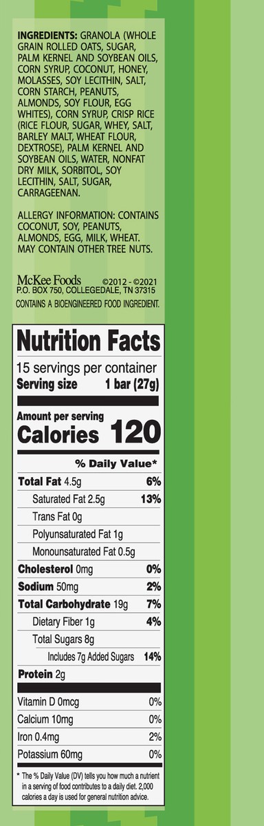 slide 9 of 9, Sunbelt Bakery Value Pack Chewy Oats & Honey Granola Bars 15 bars 15 ea Box, 15 ct