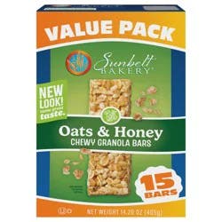 Sunbelt Bakery Value Pack Chewy Oats & Honey Granola Bars 15 bars 15 ea Box