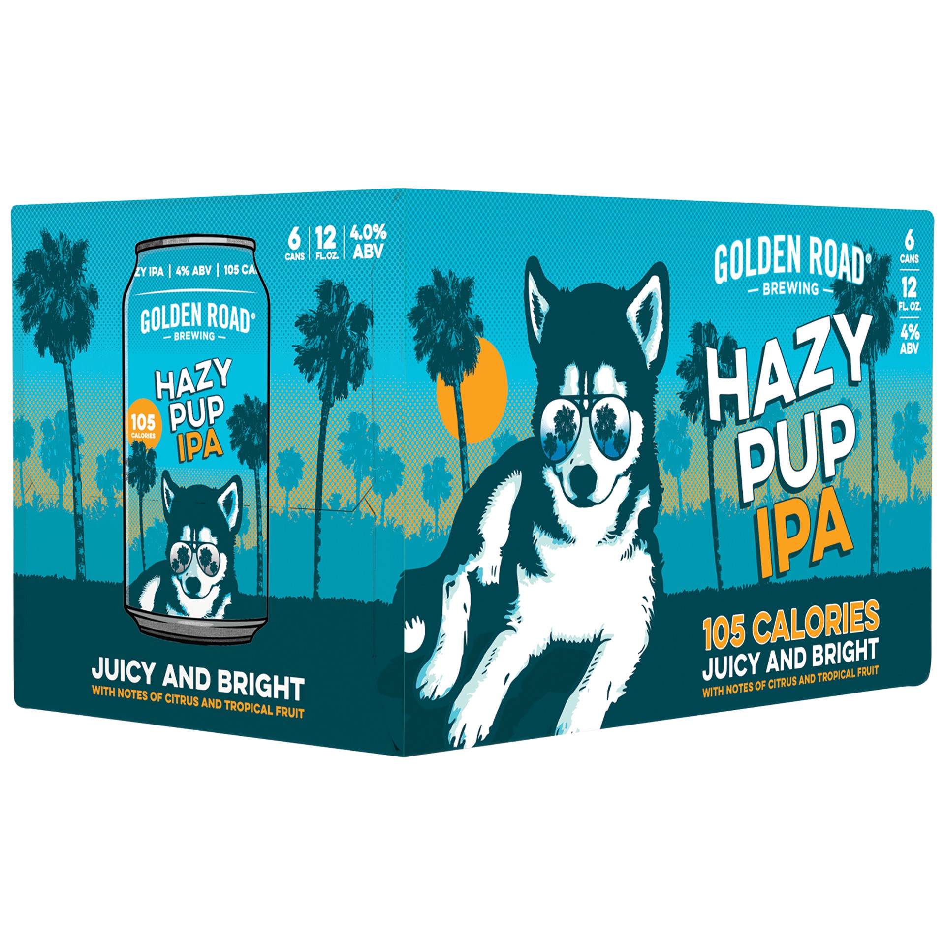 slide 2 of 2, Golden Road Hazy Pup IPA, 6 Pack 12 fl. oz. Cans, 6 ct