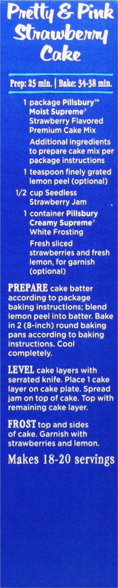 slide 11 of 13, Pillsbury Moist Supreme Strawberry Cake Mix 15.25 oz, 15.25 oz