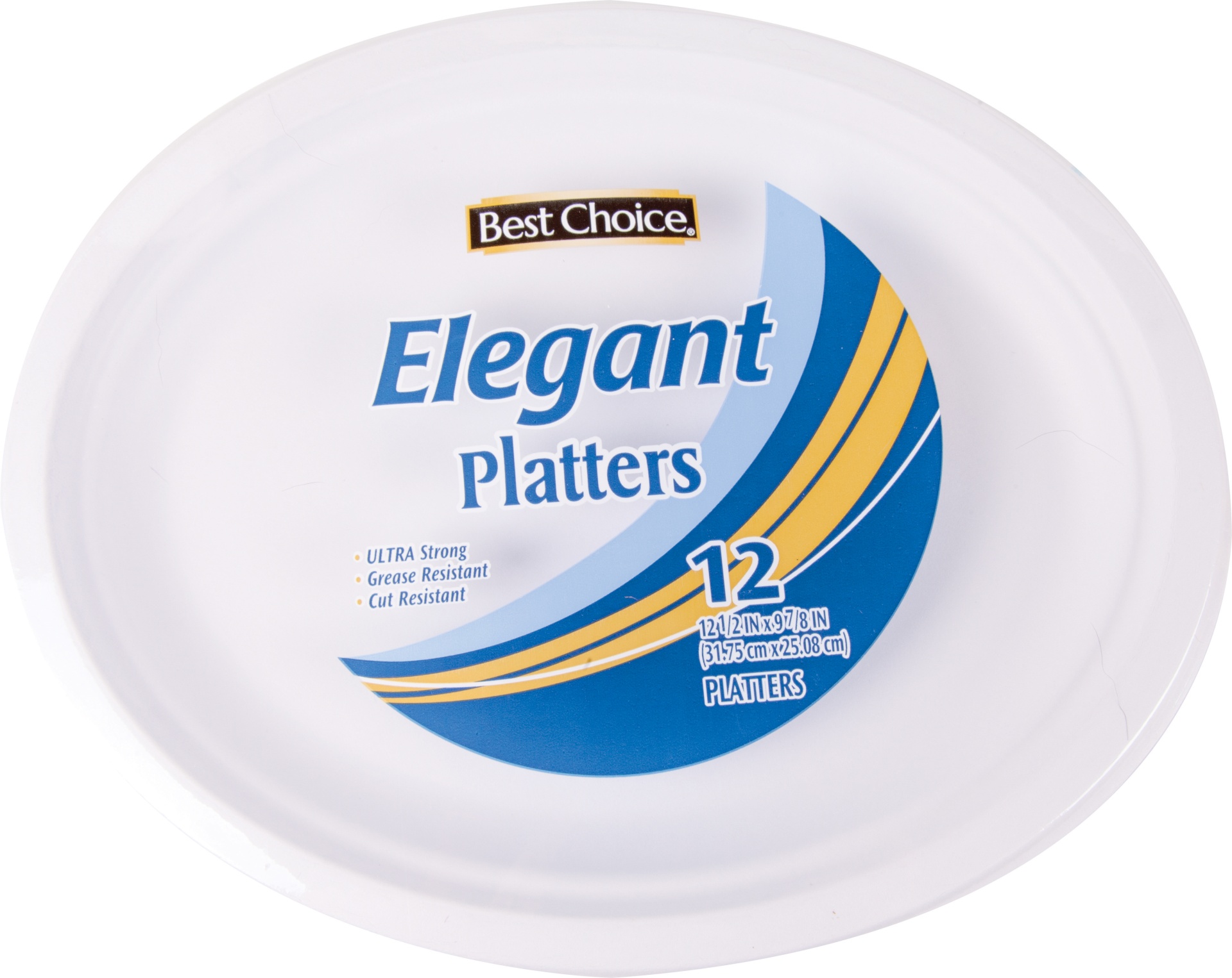 slide 1 of 1, Best Choice Elegant Platters, 12 ct