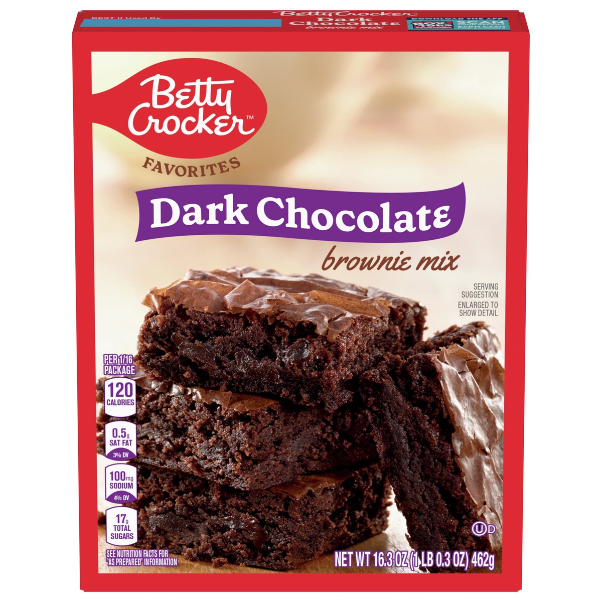slide 1 of 9, Betty Crocker Favorites Dark Chocolate Brownie Mix, 16.3 oz., 16.3 oz