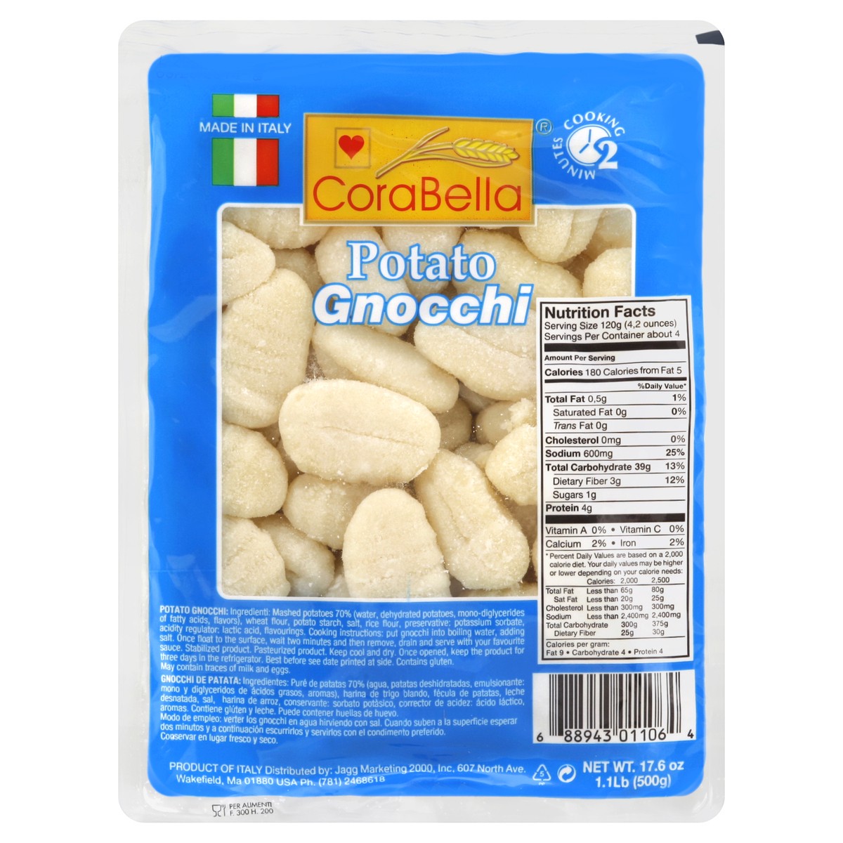 slide 4 of 5, CoraBella Gnocchi 17.6 oz, 17.6 oz