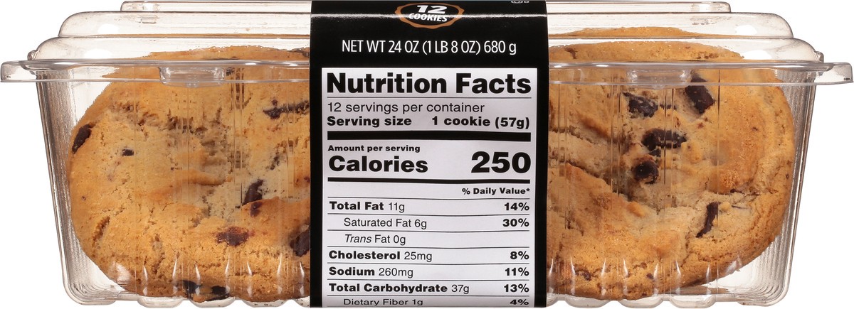 slide 9 of 14, First Street Prem Gourmet Cookies Chocolate Chunk, 24 oz