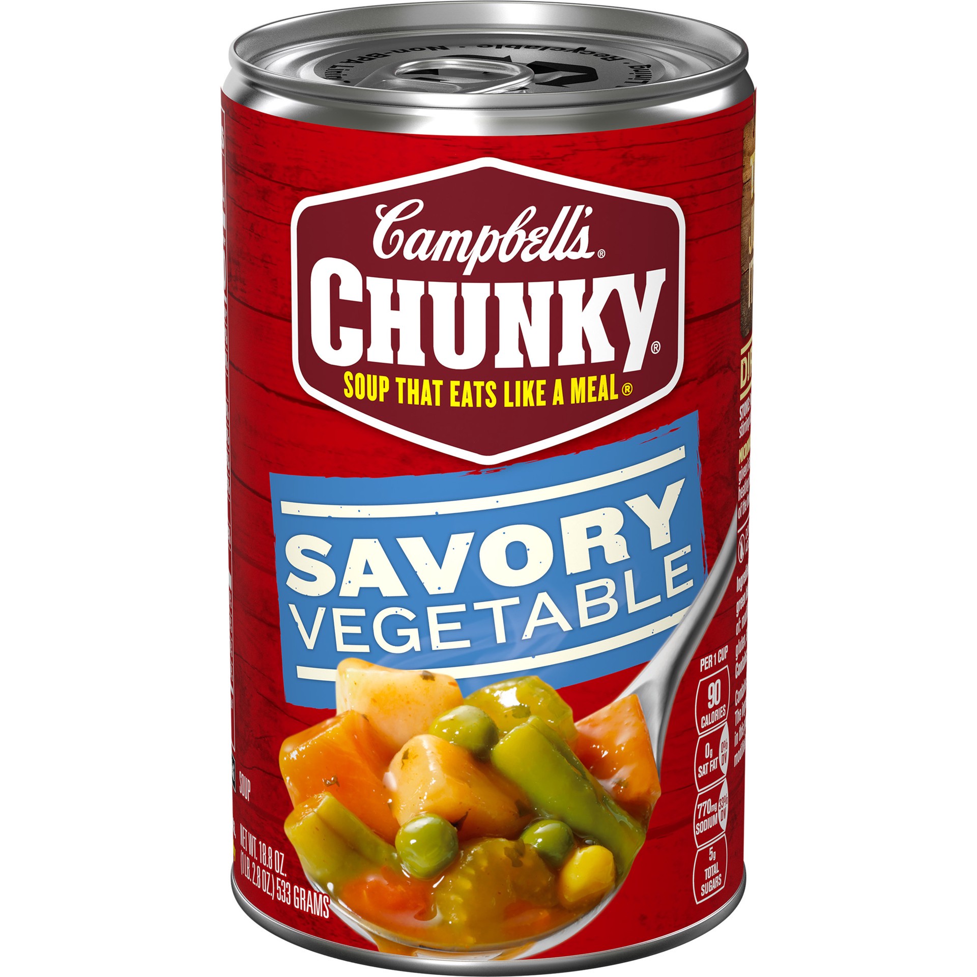 slide 1 of 5, Campbell's Campbell''s Chunky Soup, Savory Vegetable Soup, 18.8 Oz Can, 18.8 oz