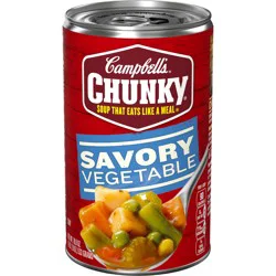 Campbell's Chunky Soup, Savory Vegetable Soup, 18.8 oz Can
